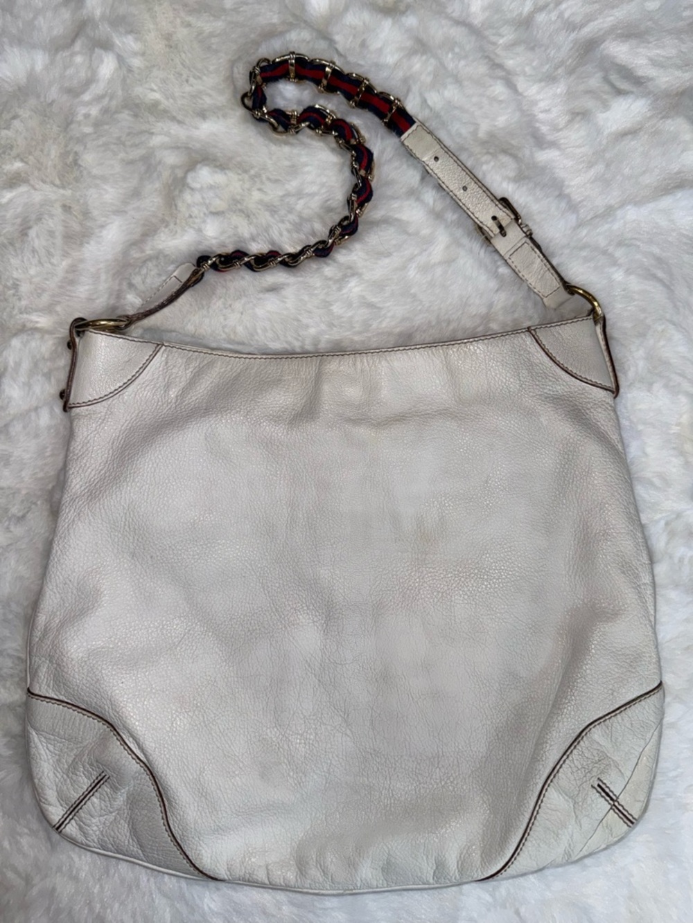 Gucci Capri Ranch Leather Hobo Chain Bag - Picture 4 of 14